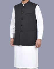 Charcoal Texture Waist Coat WC2522-3S-38
