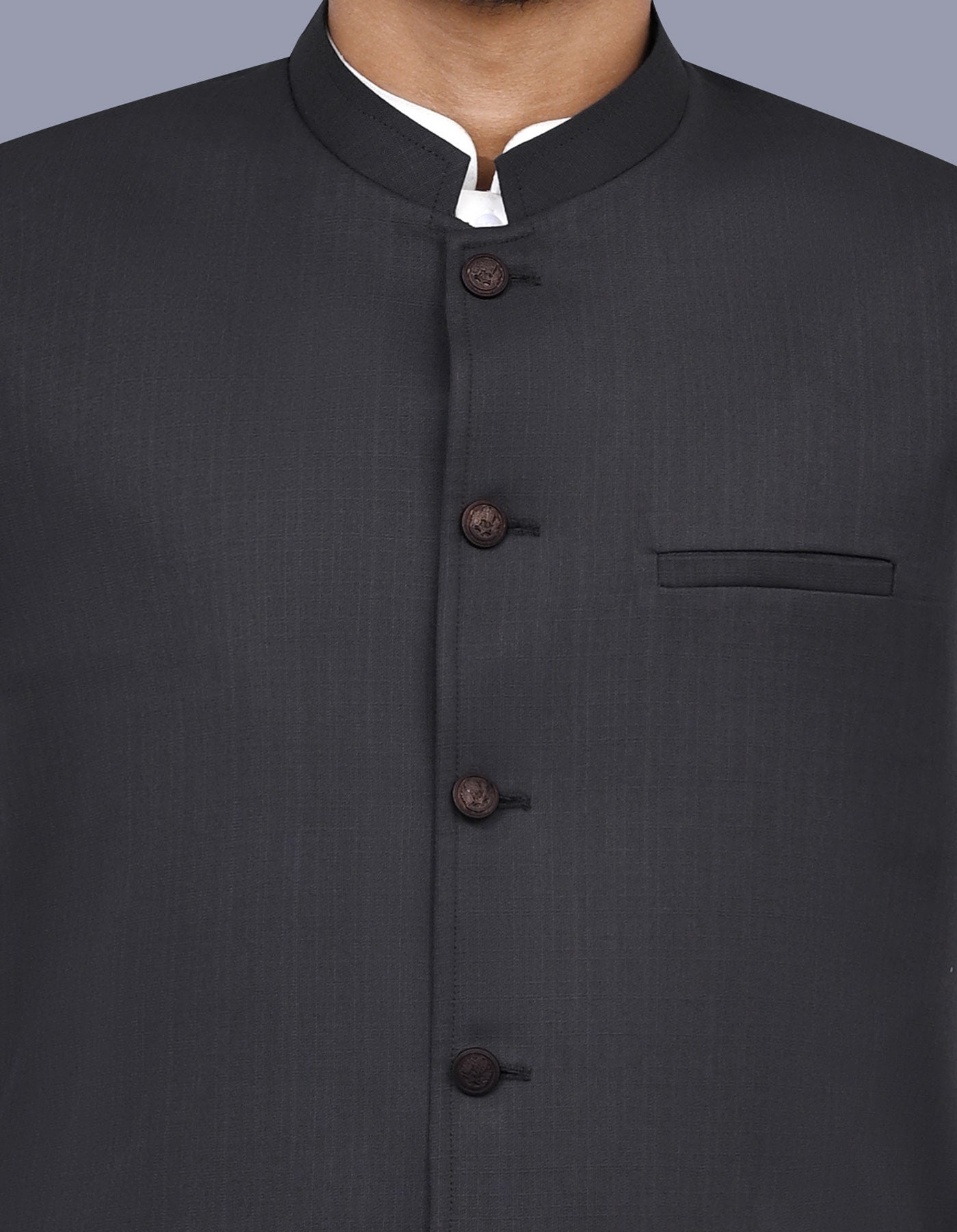 Charcoal Texture Waist Coat WC2522-3S-36