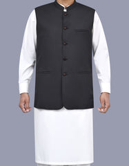 Charcoal Texture Waist Coat WC2522-3S-34