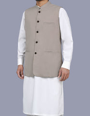 Beige Texture Waist Coat WC2522-4S-38