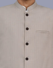 Beige Texture Waist Coat WC2522-4S-36