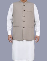 Beige Texture Waist Coat WC2522-4S-34