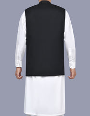 Black Texture Waist Coat WC2522-6C-40