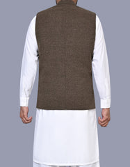 Brown Check Waist Coat WC2523-3C-40