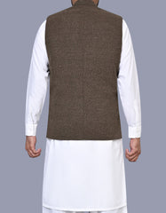 Brown Check Waist Coat WC2523-3S-40