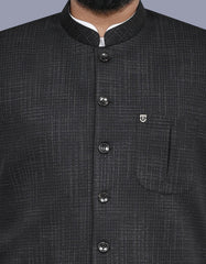 Black Printed Waist Coat WC2525-1S-36