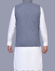 Grey Plain Waist Coat WC2526-1S-40