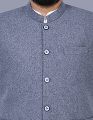 Grey Plain Waist Coat WC2526-1S-36