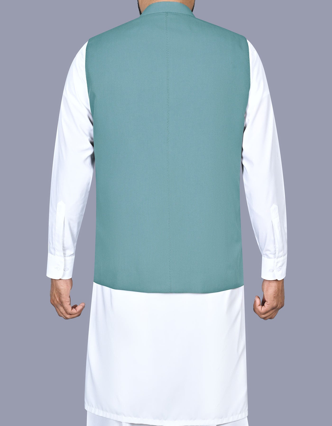 M Grey Texture Waist Coat WC2601-1S-40