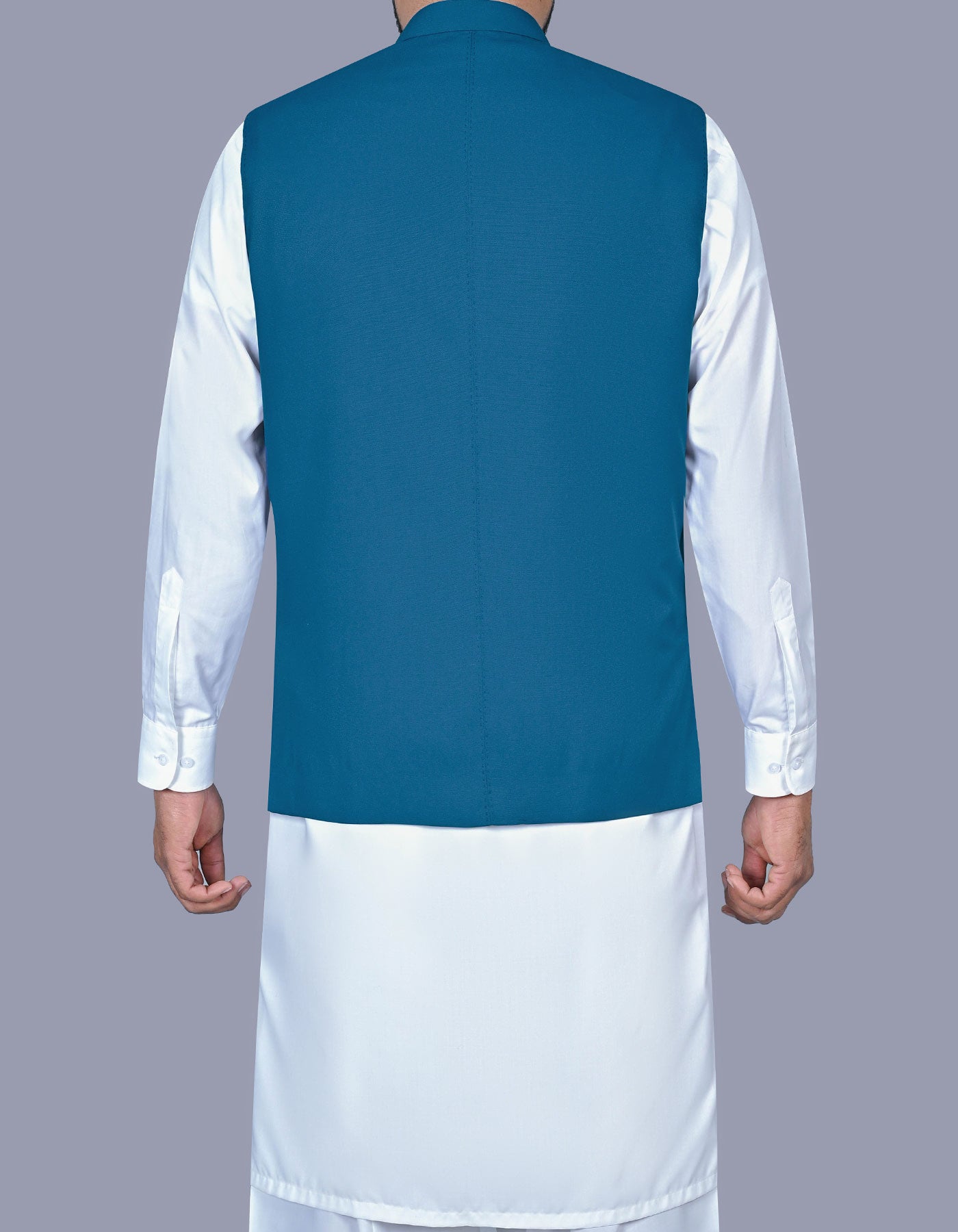 Blue Texture Waist Coat WC2601-2S-40