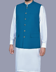 Blue Texture Waist Coat WC2601-2S-38