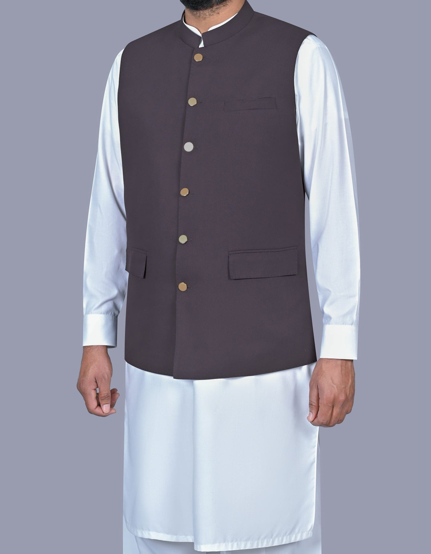 Charcoal Texture Waist Coat WC2601-3C-38