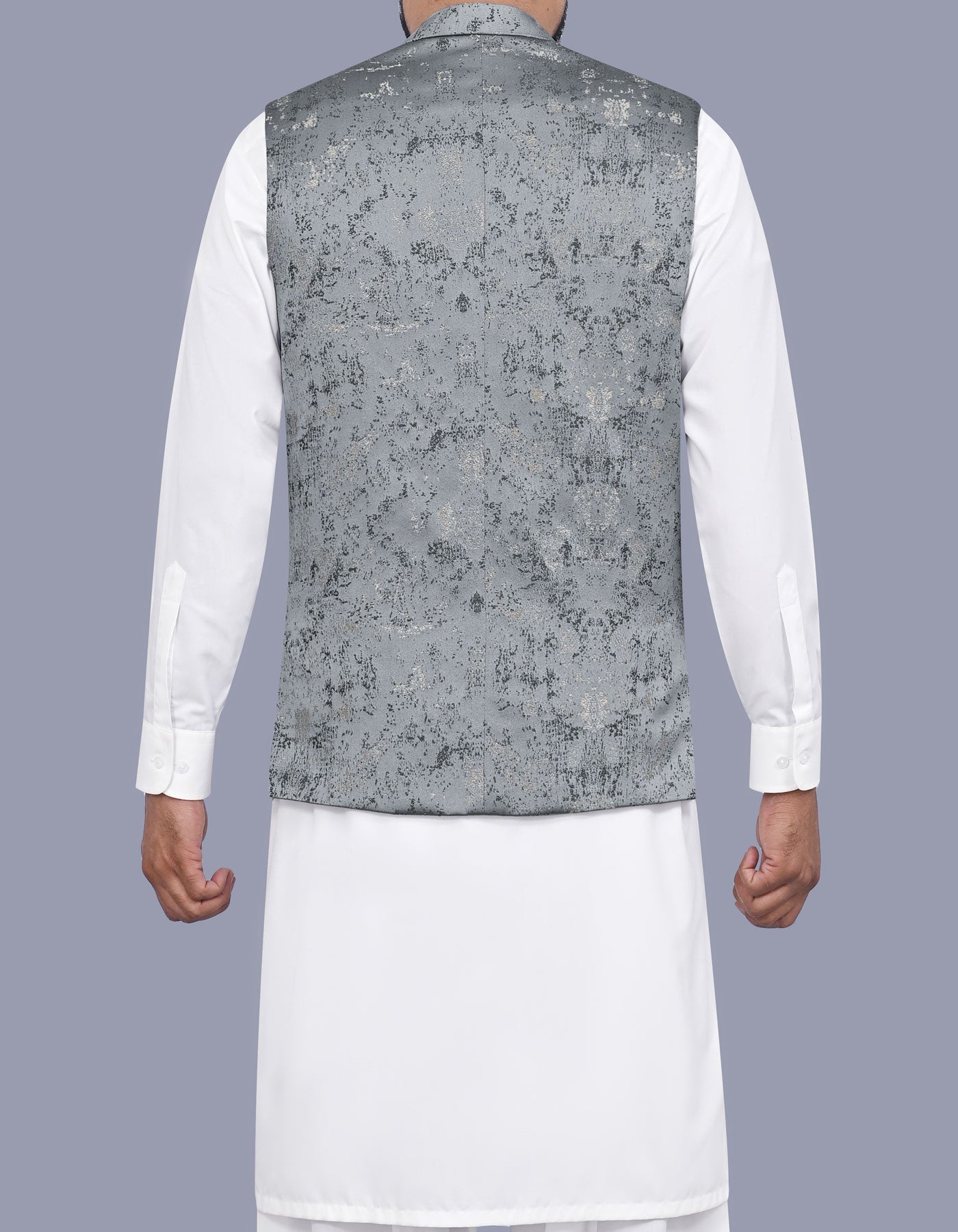 Charcoal Texture Waist Coat WC2602S-40