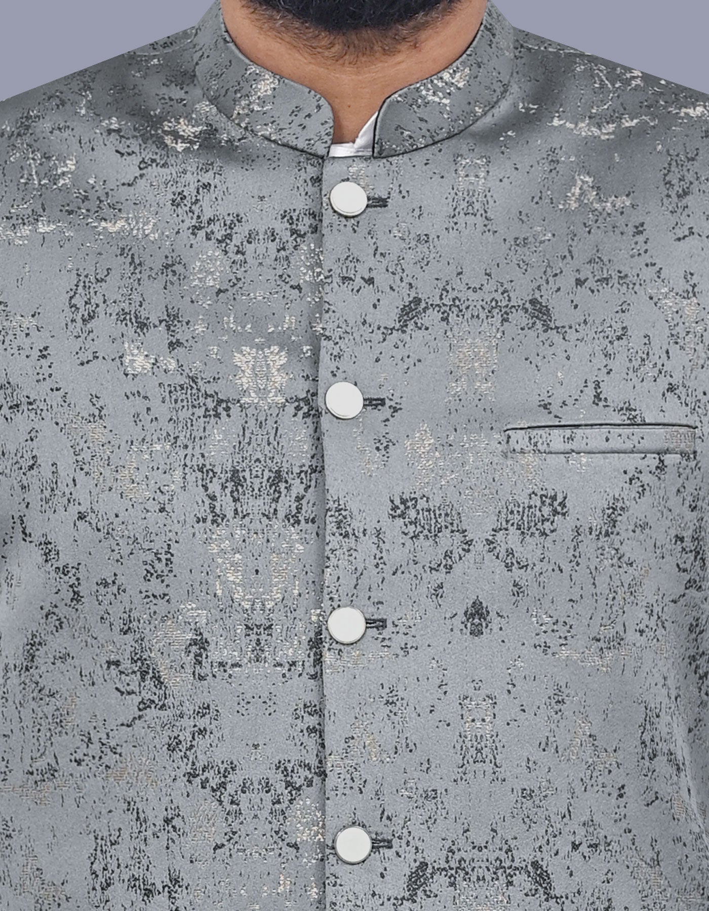 Charcoal Texture Waist Coat WC2602S-36