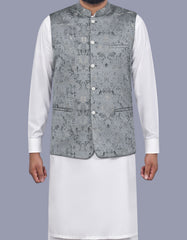 Charcoal Texture Waist Coat WC2602S-34