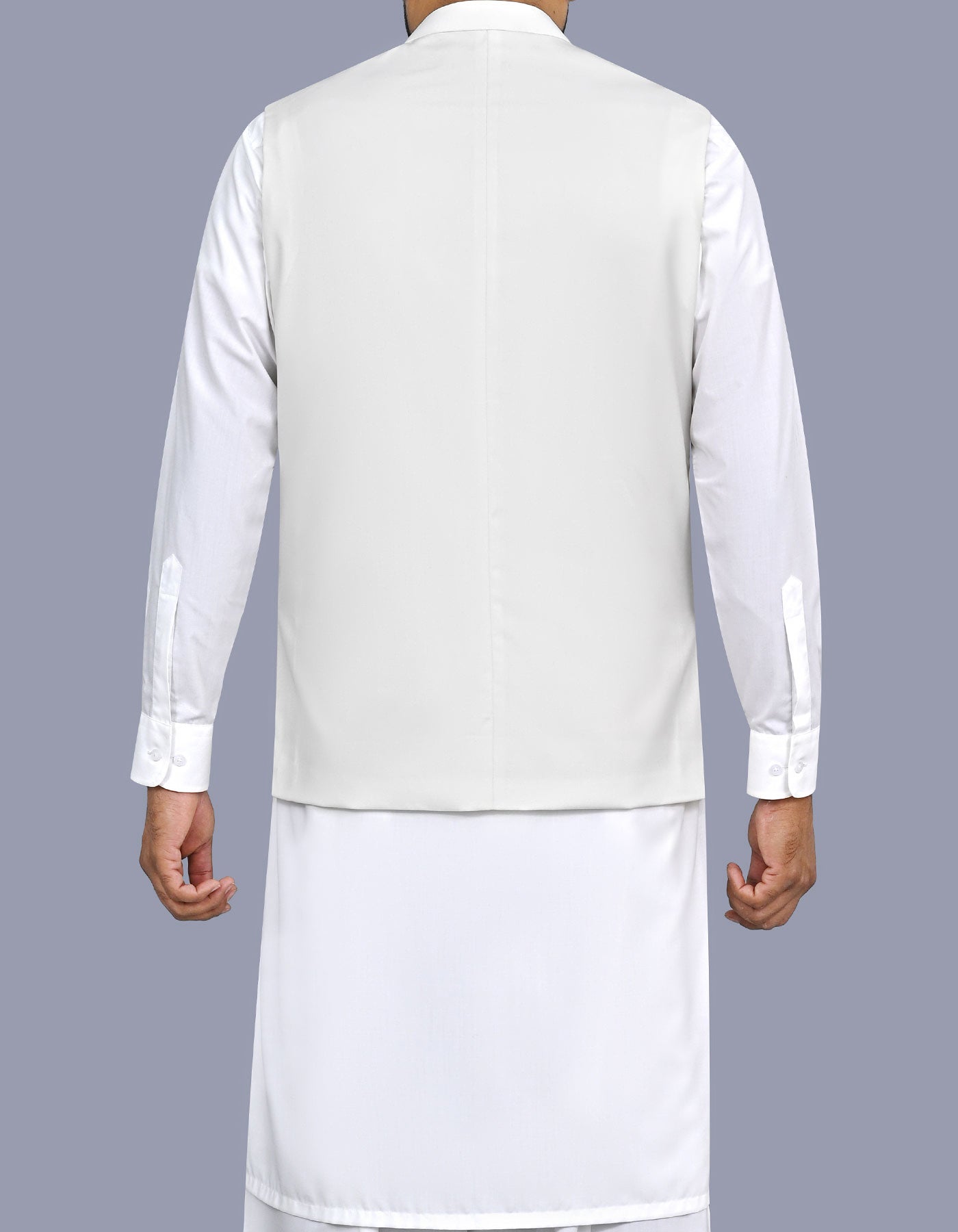 Off White Plain Waist Coat WC2608S-40