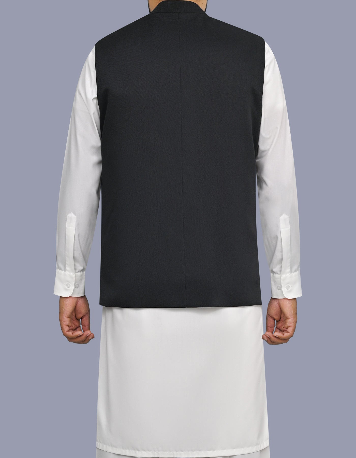 Black Plain Waist Coat WC2610S-40