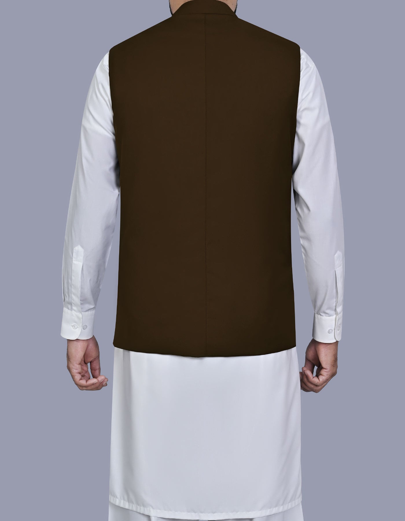 Chocolate Plain Waist Coat WC2613S-40