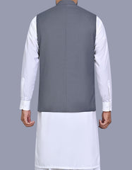 Grey Plain Waist Coat WC2615S-40