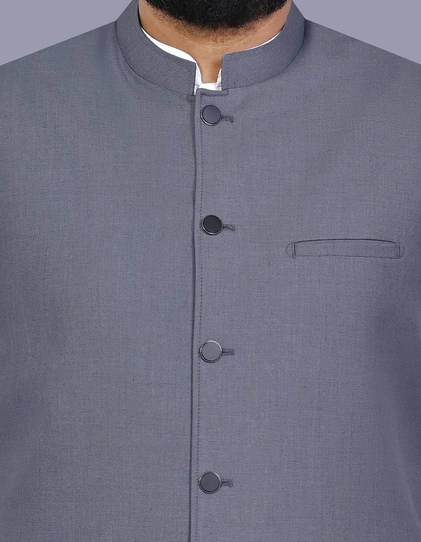 Grey Plain Waist Coat WC2615S-36