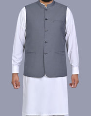 Grey Plain Waist Coat WC2615S-34