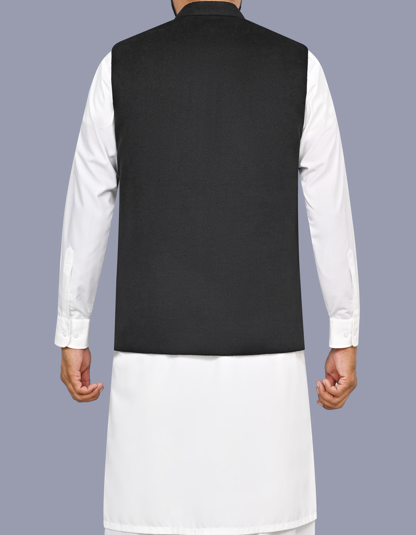Black Plain Waist Coat WC2618C-40
