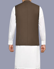 Chocolate Plain Waist Coat WC2624C-40