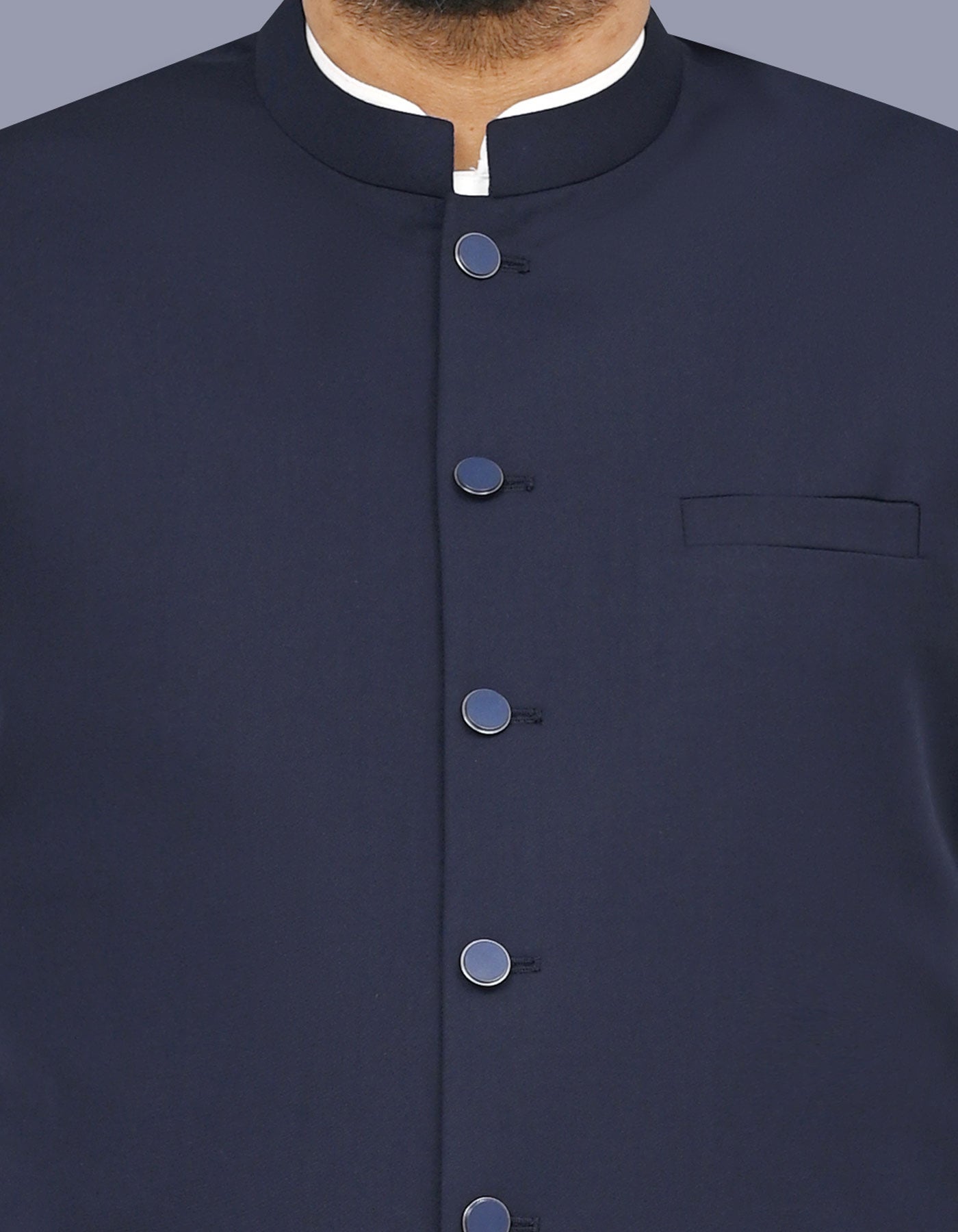 Navy Plain Waist Coat WC2626C-36