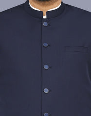 Navy Plain Waist Coat WC2626C-36