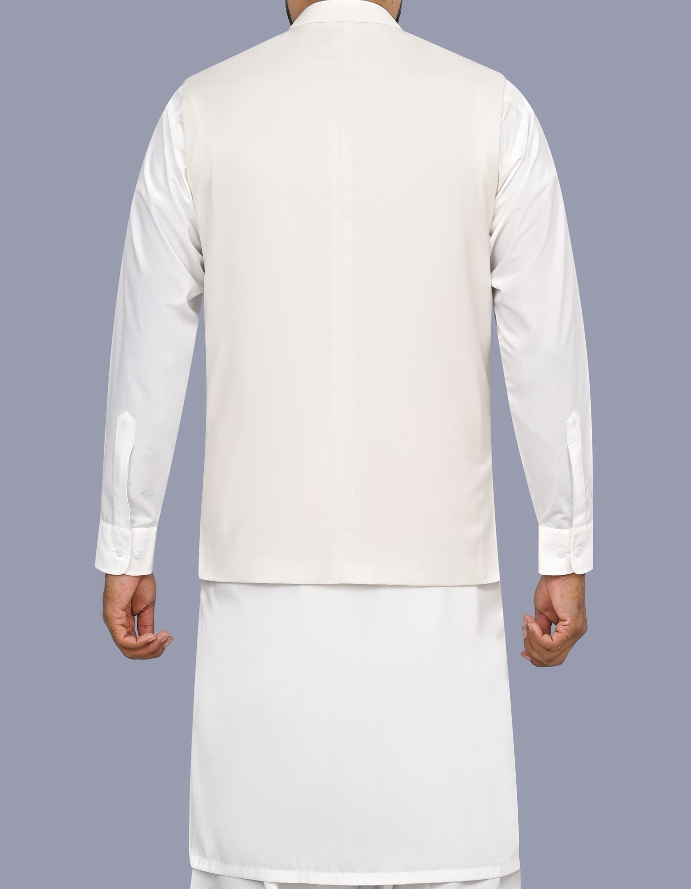Off White Plain Waist Coat WC2627S-40