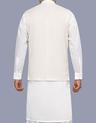 Off White Plain Waist Coat WC2627S-40