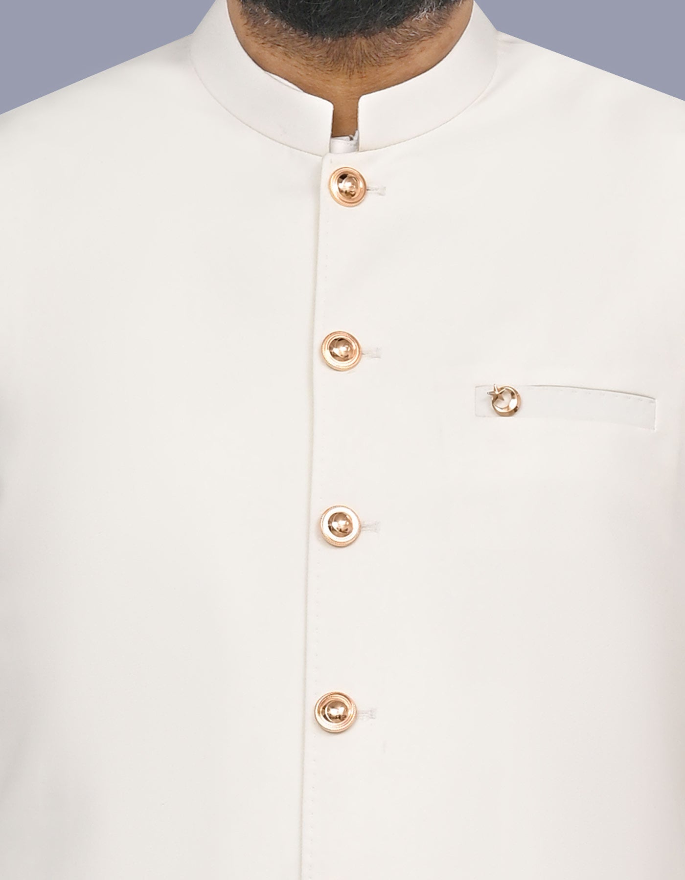 Off White Plain Waist Coat WC2627S-36