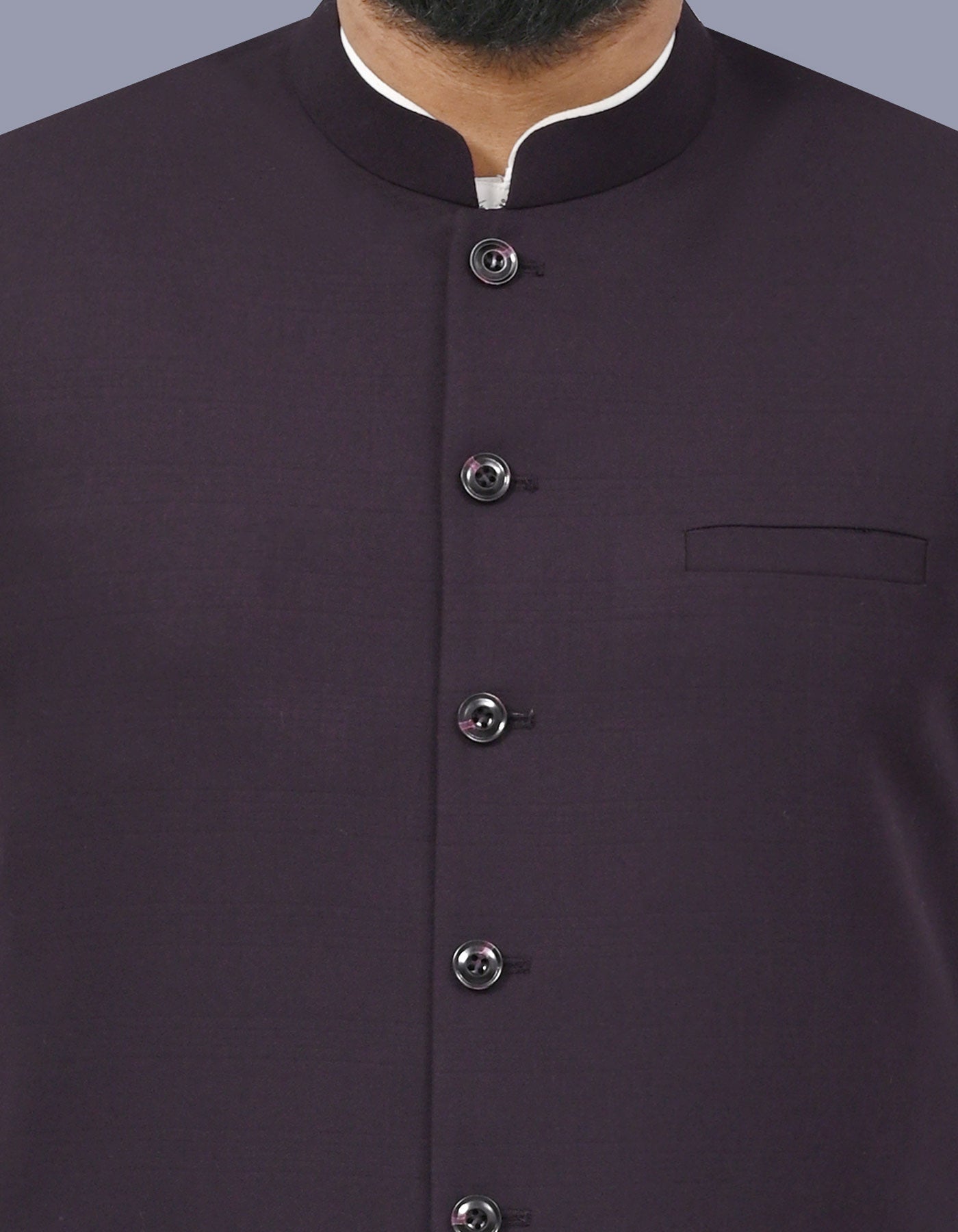 Maroon Check Waist Coat WC2641C-36