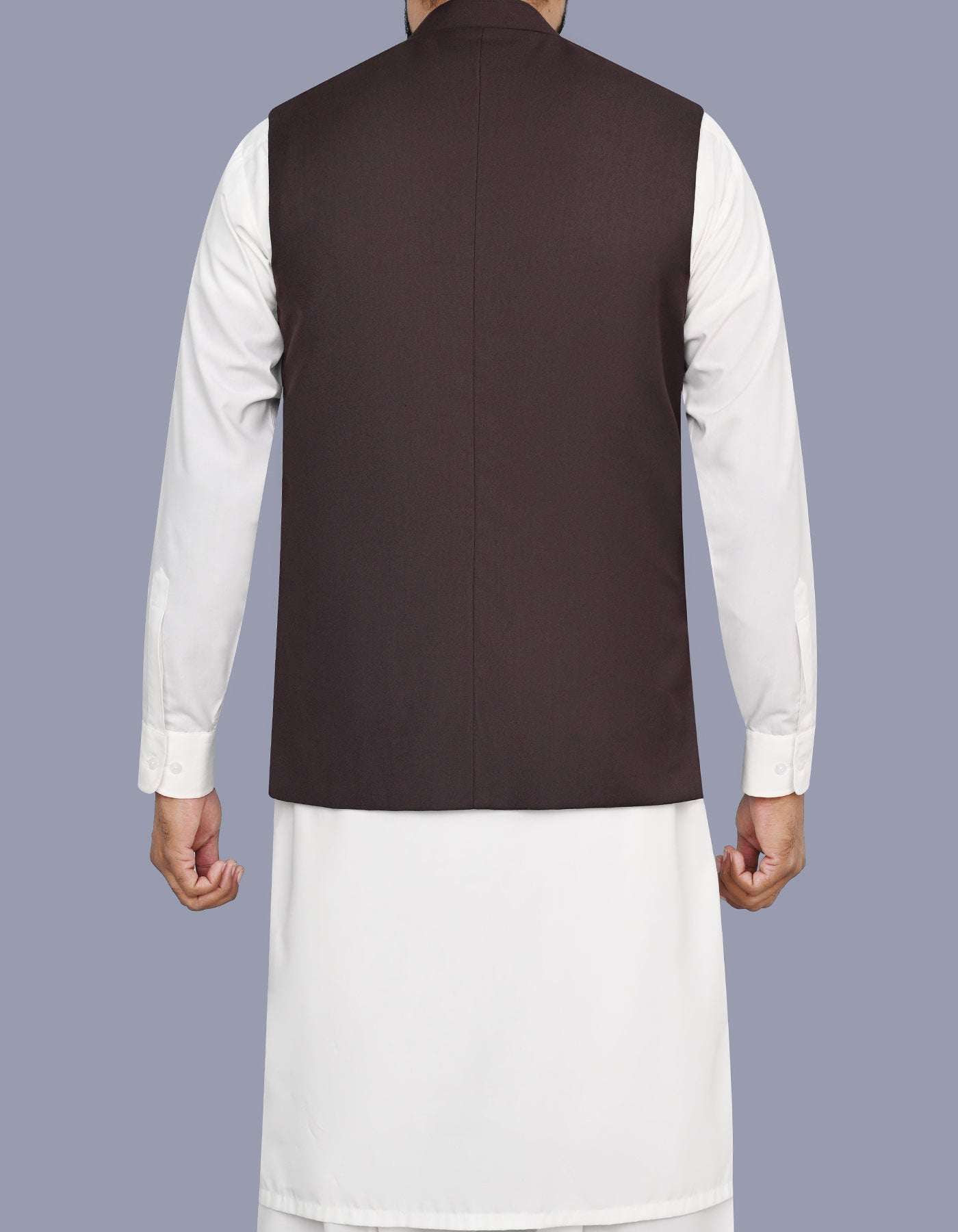 Chocolate Plain Waist Coat WC2645C-40