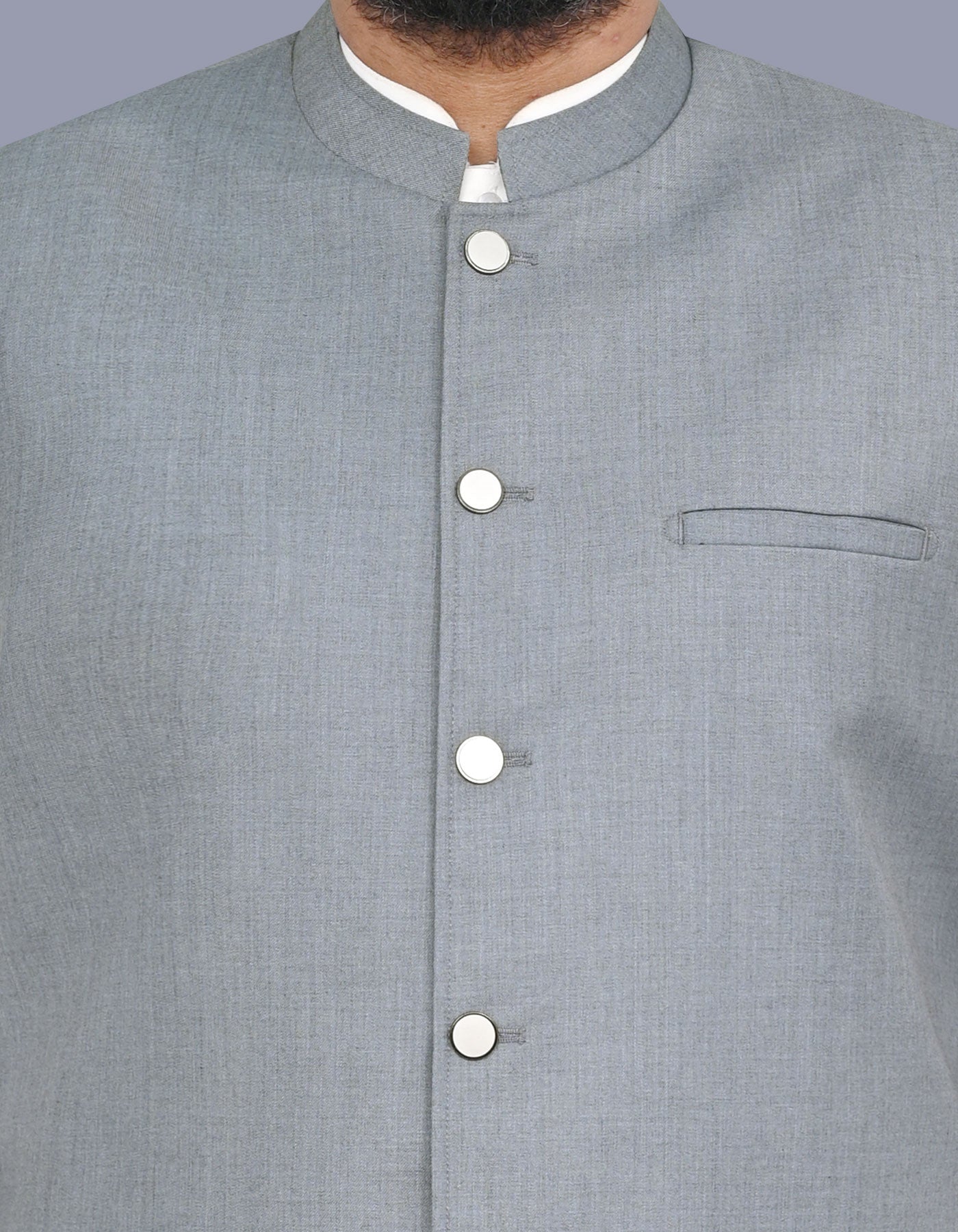 Grey Plain Waist Coat WC2646C-36