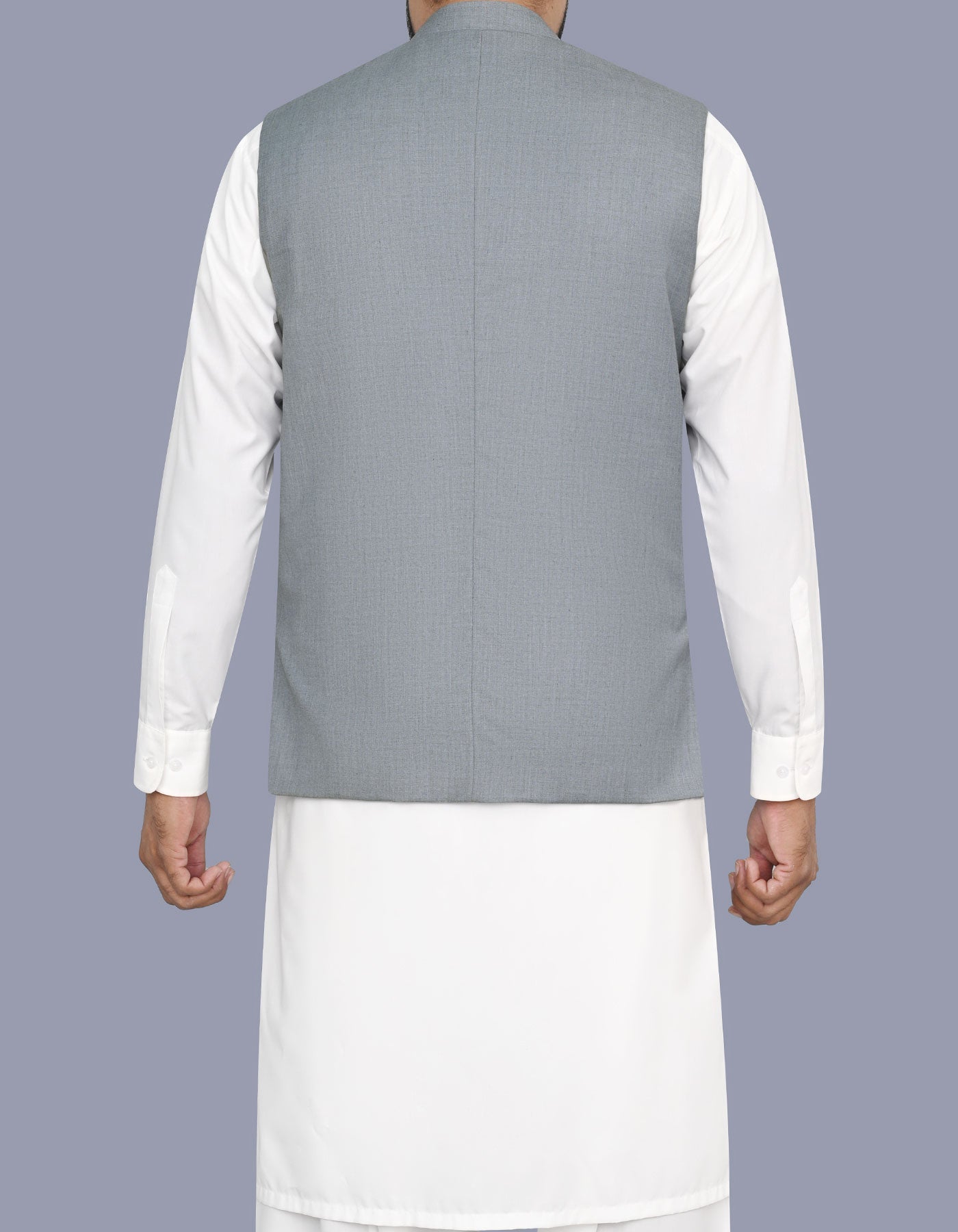 Grey Plain Waist Coat WC2646S-40