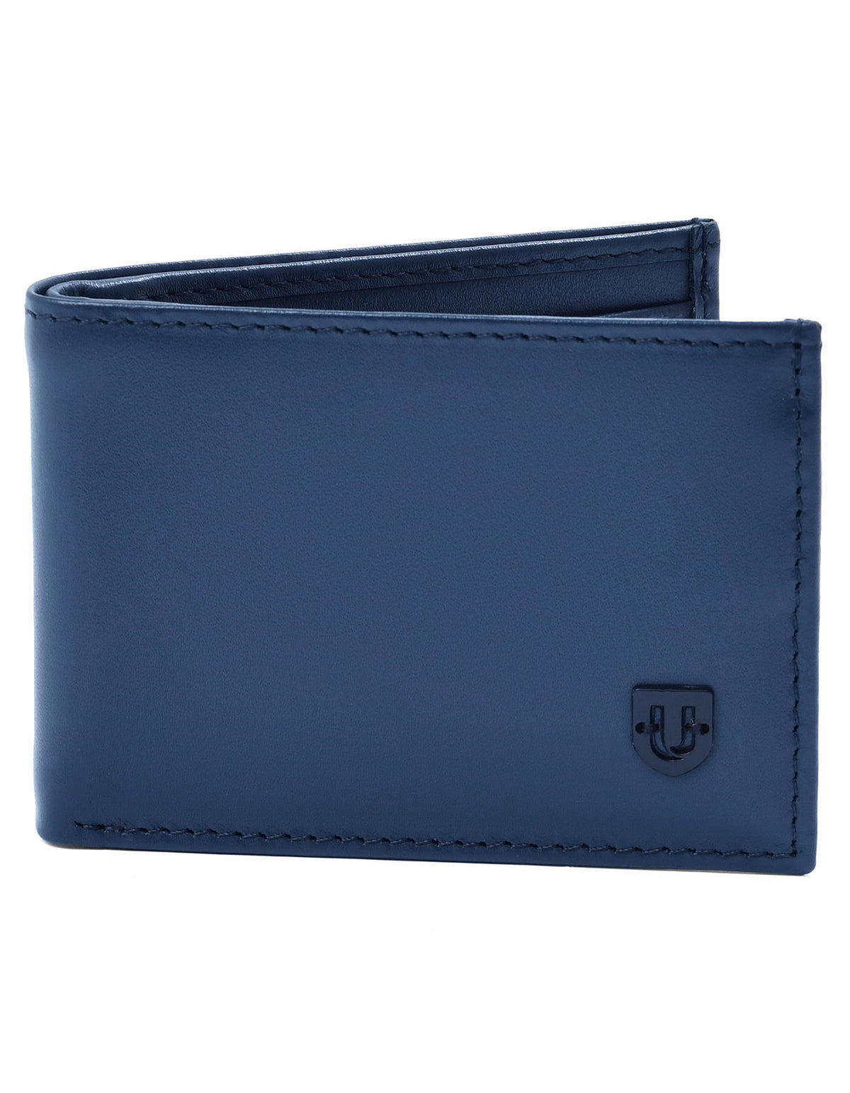 Blue 100% Leather Wallet