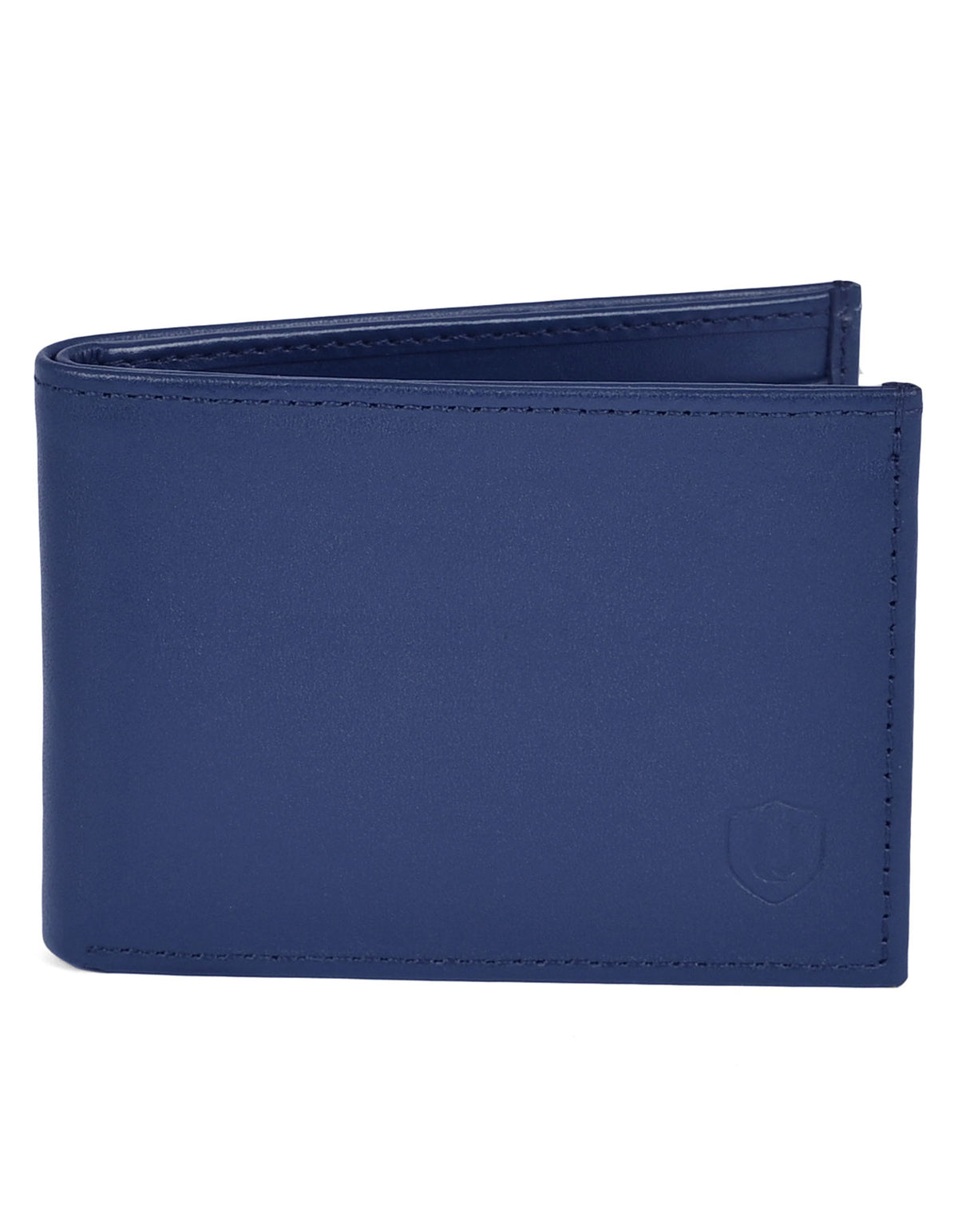 Navy 100% Leather Wallet