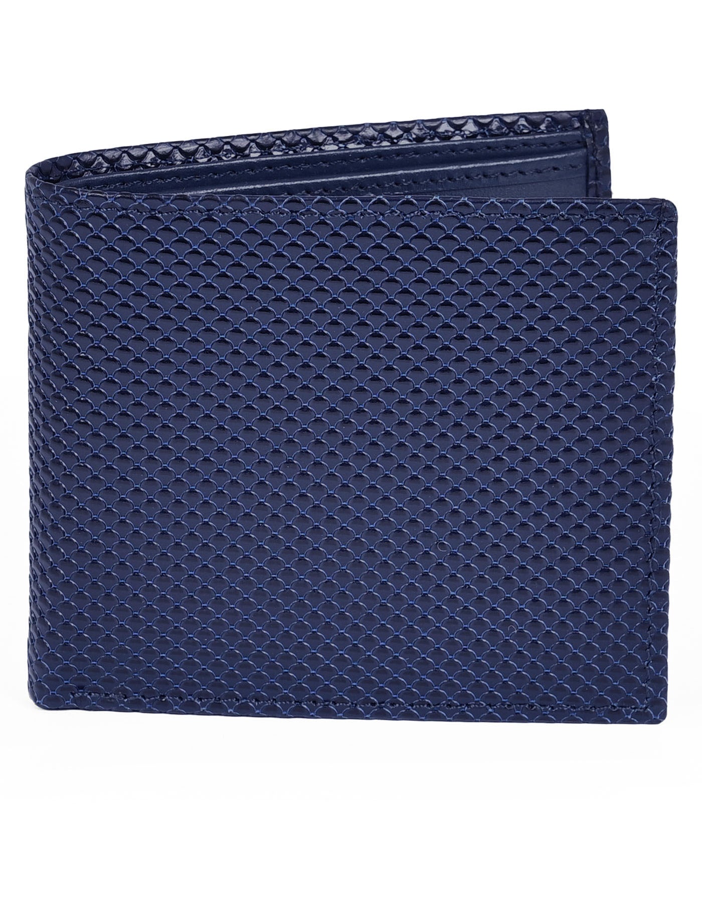Blue 100% Leather Wallet