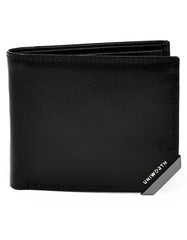 Black Plain 100% Leather Wallet