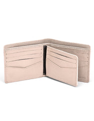 Beige 100% Leather Wallet