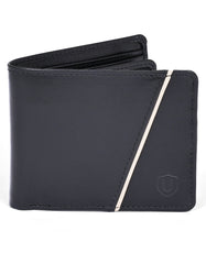 Black Texture 100% Leather Wallet
