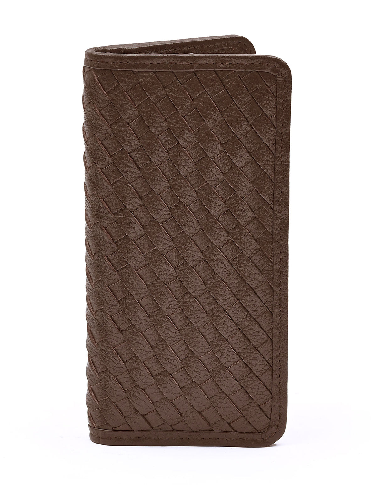 Brown Texture 100% Leather Basic Wallet
