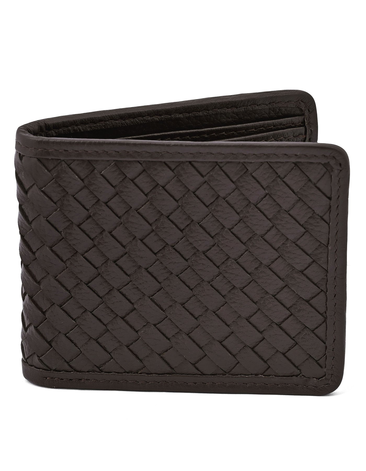 Brown Texture 100% Leather Wallet