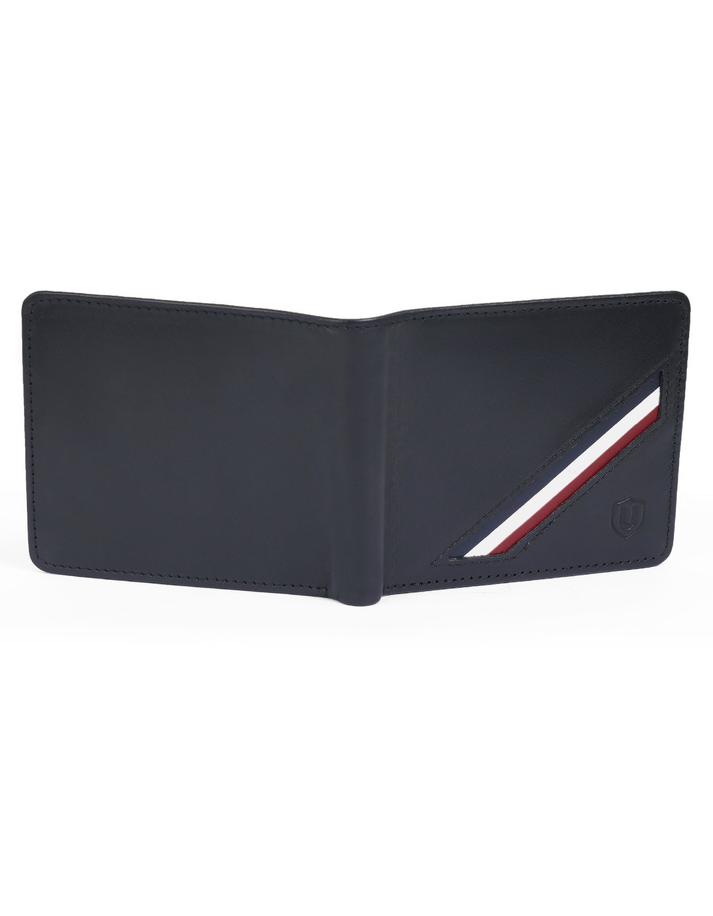 Black Plain 100% Leather Wallet