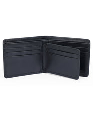 Black Plain 100% Leather Wallet
