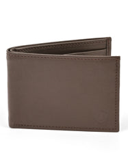Brown Plain 100% Leather Wallet