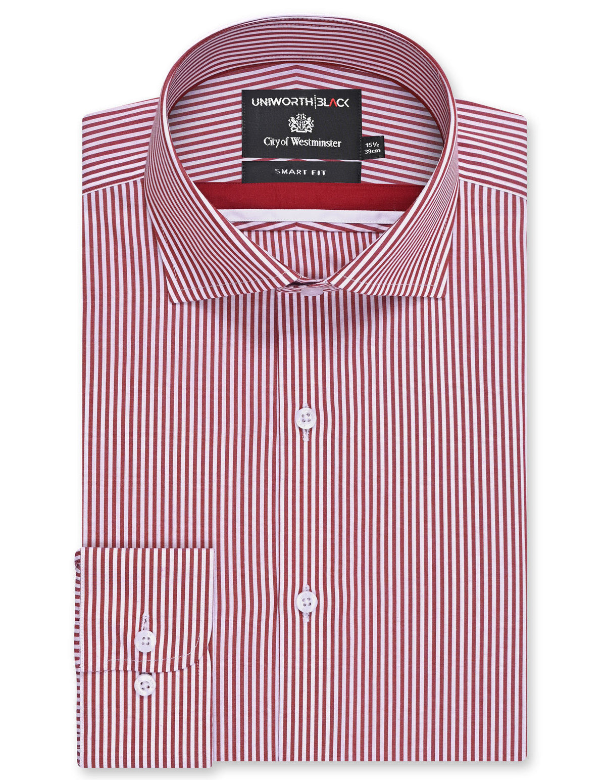 Stripe Red Tailored Smart Fit Shirt FS2757-2SF-14.5
