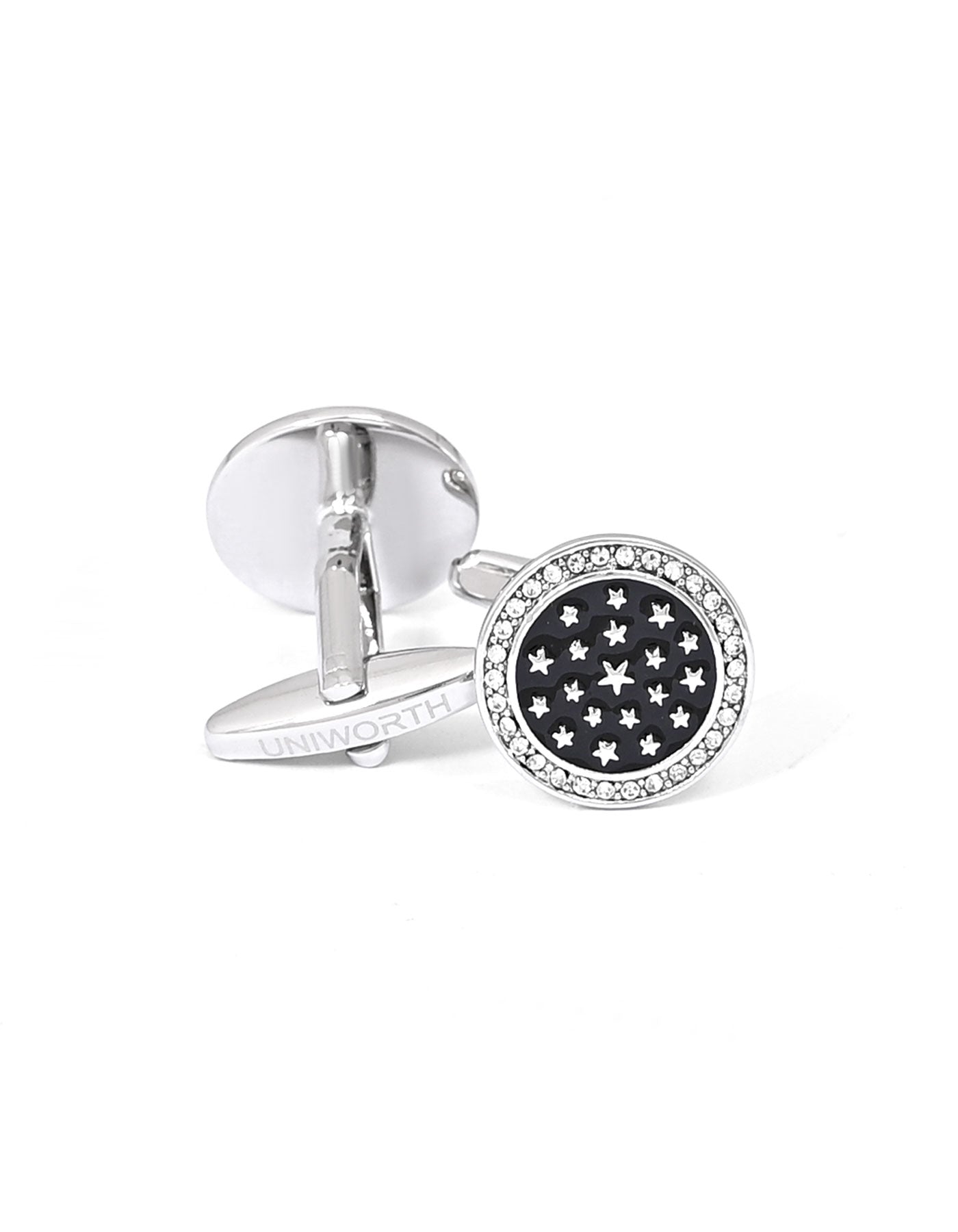 Black Circle Cufflink