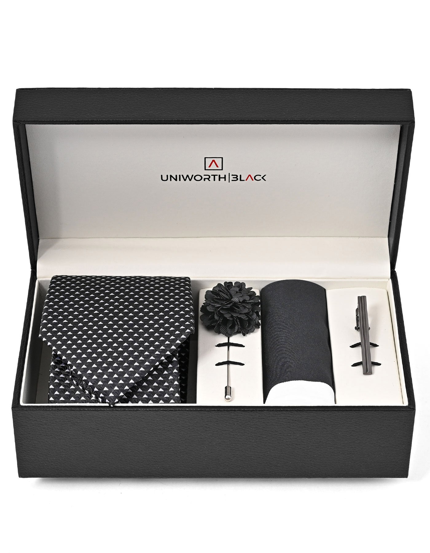 Black Geometric Men Accessories Box